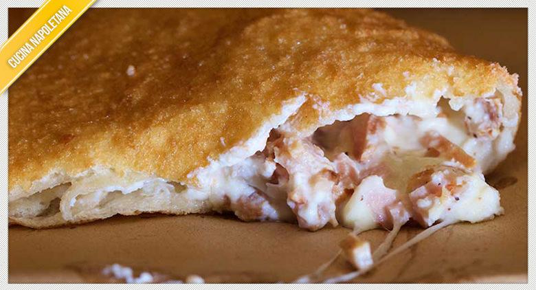 The recipe for fried pizza with cicoli and ricotta