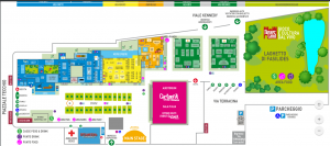 El mapa oficial de Comicon 2017