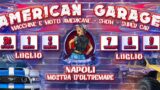 American Garage en la Mostra d'Oltremare en Nápoles con DeLorean y Supercar