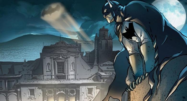 Batman sulla Certosa di San Martino a Napoli