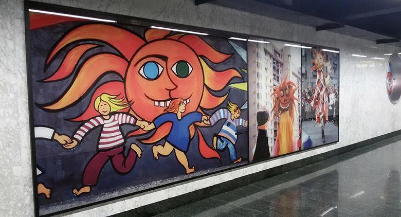 Visite artistique du métro dans les stations artistiques de Naples