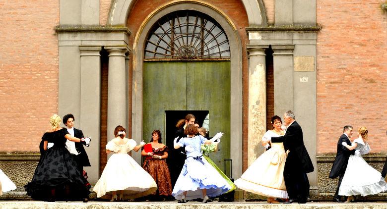 Merienda Real au Palais Royal de Caserte, reconstitution historique dans les vêtements de la période Bourbon