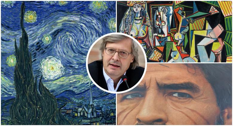 Picasso, Van Gogh e Maradona in due mostre a Napoli curate da Sgarbi