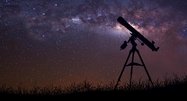 telescópio de observação de estrelas