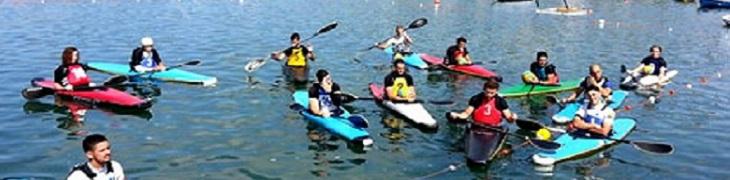 Grupo de kayaks, excursión a Provida