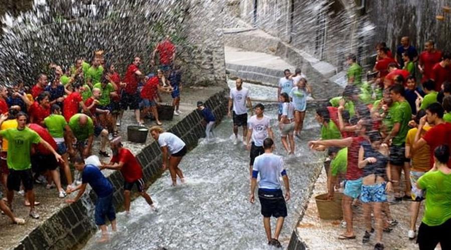 'En Chiena en 2017 Campo con cubos, paseos y noches de medianoche