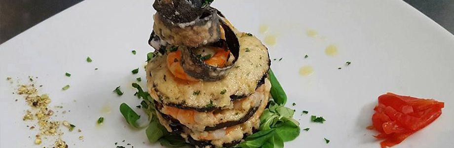 Risotto y berenjenas de Valù en Nápoles Risotto y berenjenas de Valù en Nápoles
