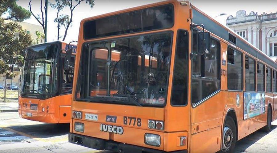 ANM bus in Naples, 24 August 2017 strike