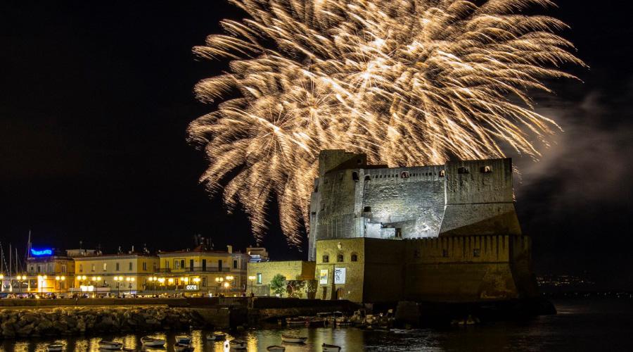 Feux d'artifice à Naples