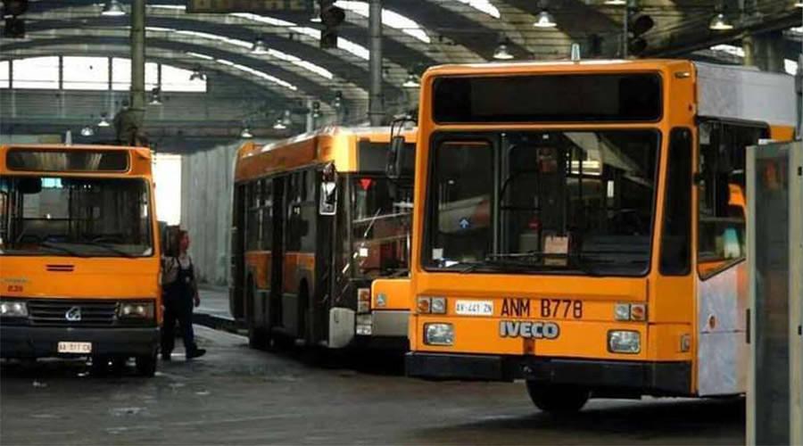 Bus ANM à Naples, grève 14 de septembre 2017