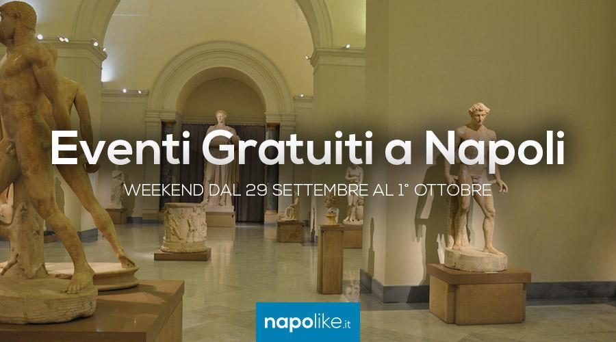 Eventi gratuiti a Napoli nel weekend dal 29 settembre all'1 ottobre 2017