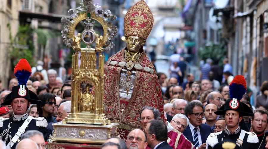 在那不勒斯的San Gennaro 2017盛宴