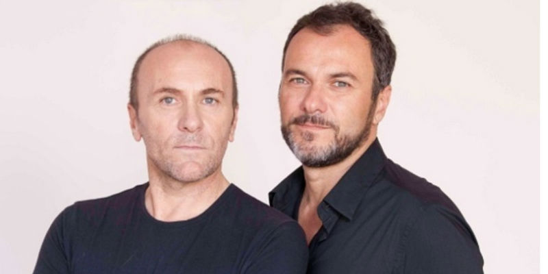 Gianfranco y Massimiliano Gallo en Sette Vizi Napoletani en el Teatro Totò en Nápoles