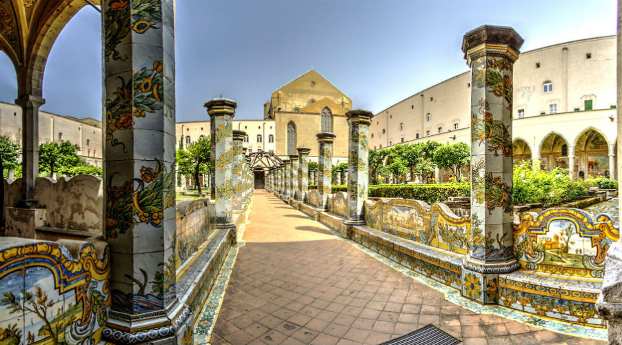 cloister of the monastery of santa chiara