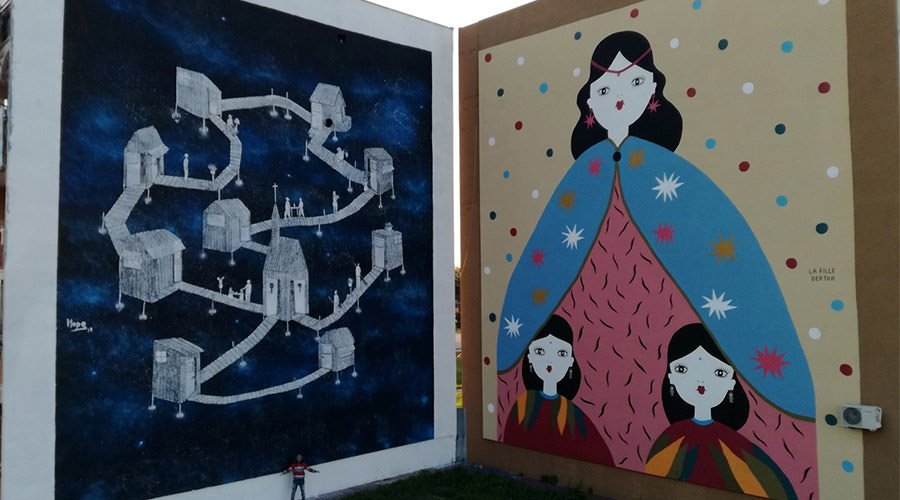 حديقة الجداريات في بونتيتشيلي ، فن الشارع