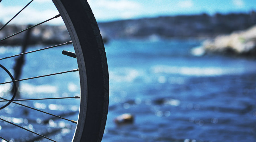 En bicicleta en Pozzuoli