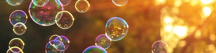 Bolle di sapone, show a Pietrarsa