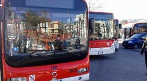 EAV-Busstreik in Neapel Dienstag 27 November 2018