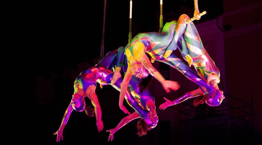 Acrobats at the circus