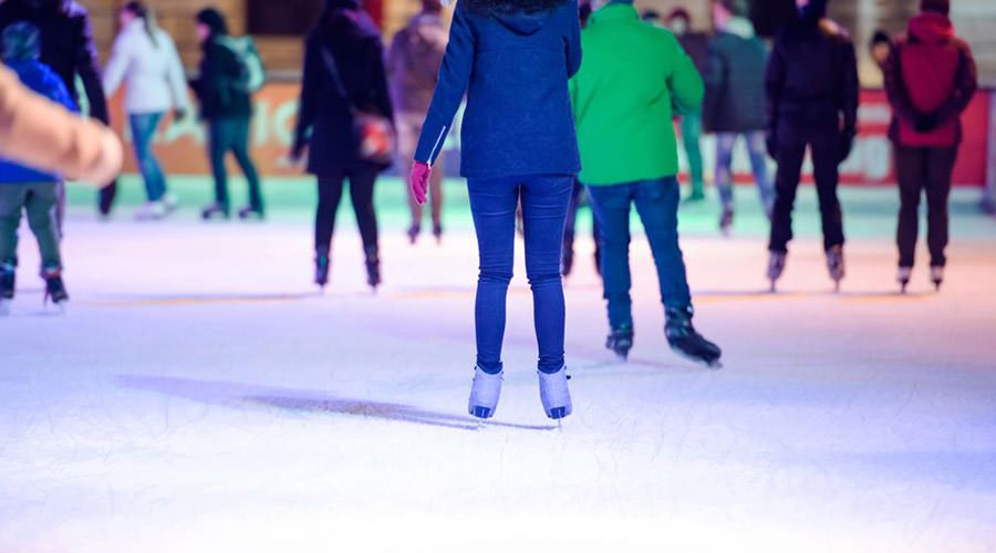 Ice skating