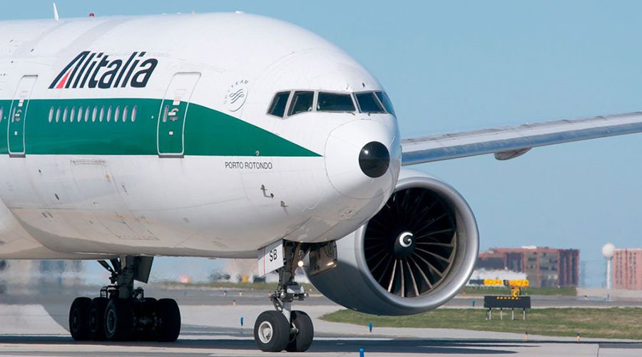 Avião da Alitalia, greve em 19 de janeiro de 2018