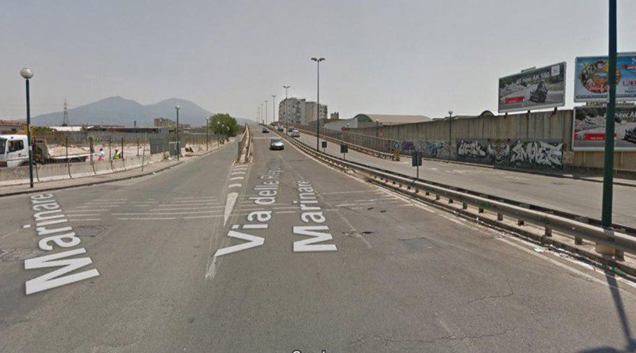 Viadotto in via delle Repubbliche Marinare confronto senza viadotto