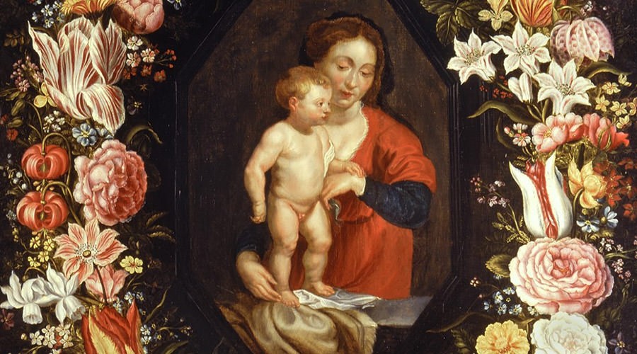 Die Madonna mit einem Kind von Rubens