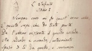 Ritrovate pagine inedite di Leopardi alla Biblioteca Nazionale di Napoli con appunti e annotazioni