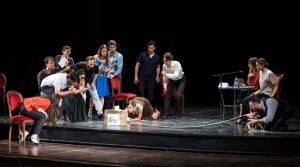 representación teatral en el Napoli Teatro Festival