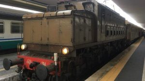 Tren vintage del Museo del Ferrocarril de Pietrarsa