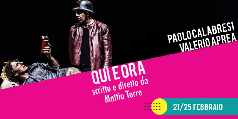 Aqui e agora no palco do Teatro Nuovo em Nápoles