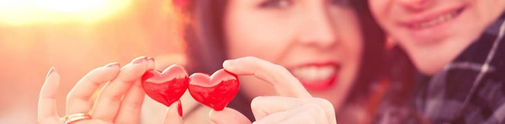 San Valentino con coppia di innamorati