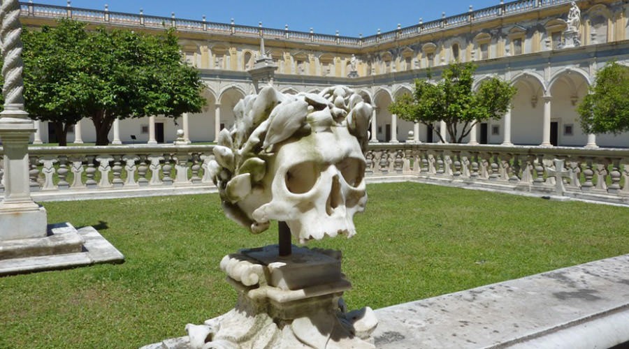 Skull in the Certosa di San Martino in Naples