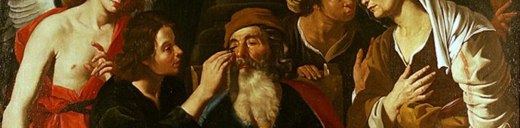 Tobia ridona la vista al padre, Henrick De Somer - Palazzo Zevallos Stigliano
