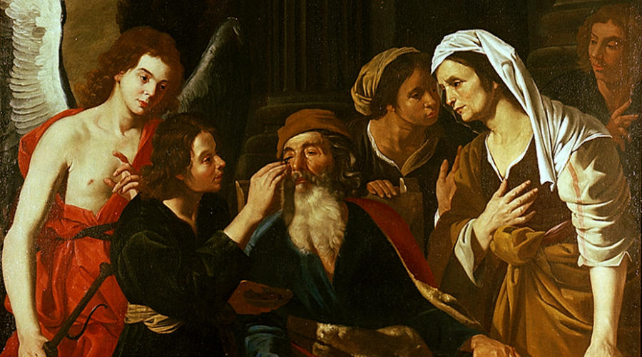 Tobia restores sight to his father, Henrick De Somer - Palazzo Zevallos Stigliano