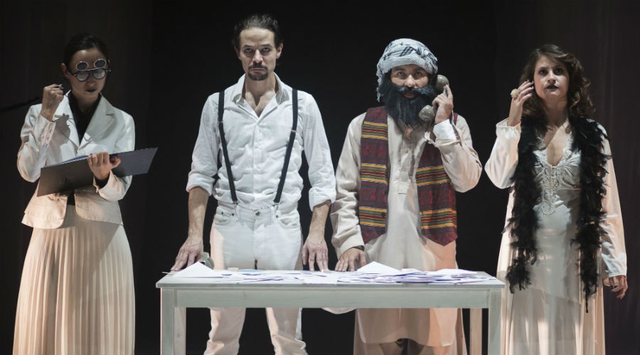 The show Il cielo è cosa nostra staged at the Nuovo Teatro Sanità in Naples