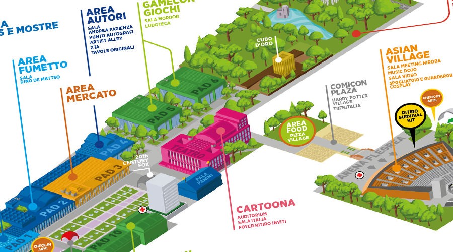 Mapa del Comicon 2018