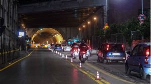 Galleria Laziale en Nápoles: cierre temporal y dispositivo de tráfico alternativo