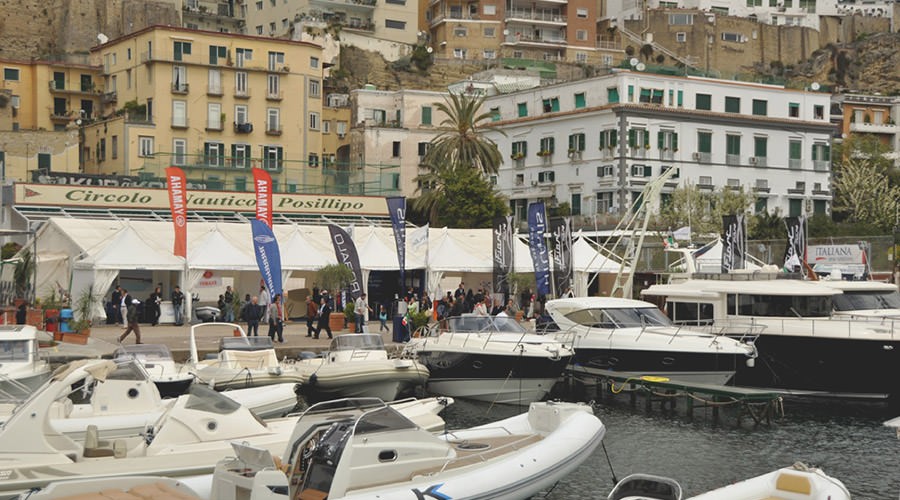 Boats at the Navigare event in Naples