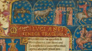 في مكتبة Girolamini في نابولي ، تم العثور على مخطوطة من القرن الرابع عشر مع مآسي Seneca