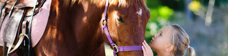 Bambina con cavallo