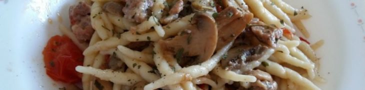 Trofie e funghi
