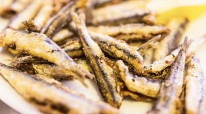 Fried anchovies