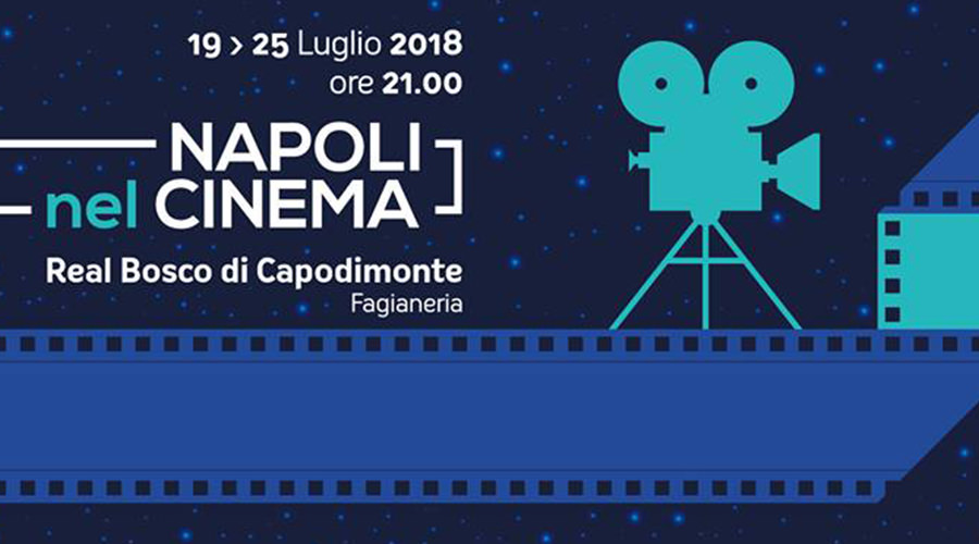 Locandina del cinema all'aperto nel Bosco di Capodimonte