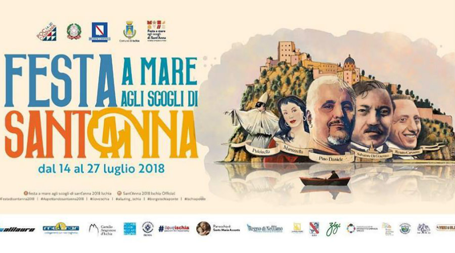 Poster Feast of Sant'Anna 2018 in Ischia