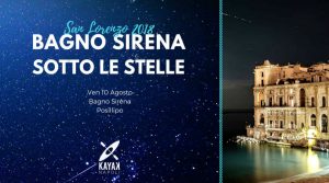 Nacht von San Lorenzo 2018 bei Bagno Sirena in Neapel: Kajak fahren mit Grill und Getränken
