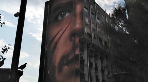Murales von Che Guevara in San Giovanni a Teduccio in Neapel, das neue Werk von Jorit