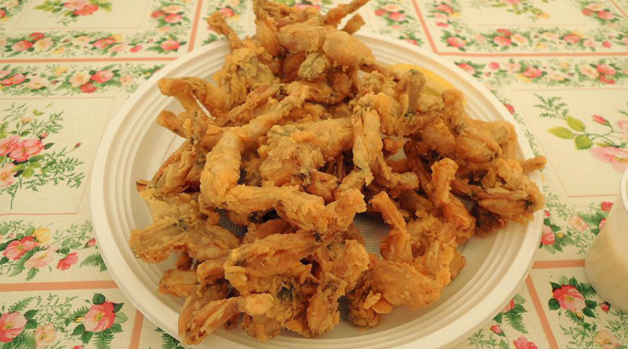 fried frogs