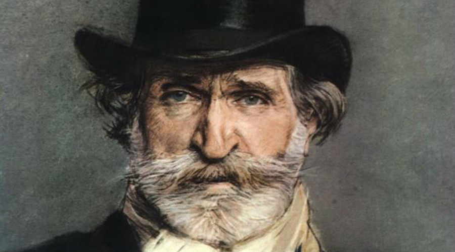 Nabucco von Giuseppe Verdi auf der Bühne des Teatro San Carlo in Neapel