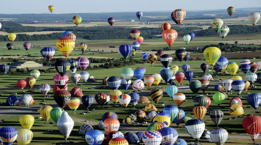 Festival mongolfière